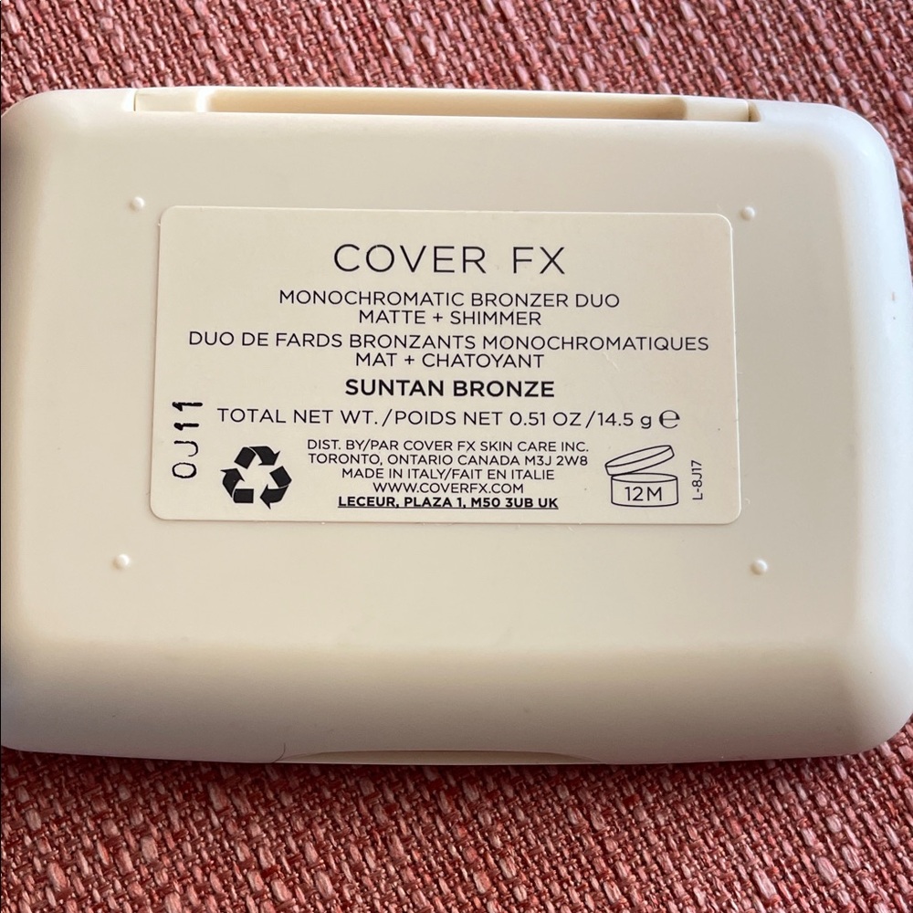 COVER FX Suntan Bronze Monochromatic Bronzer Duo